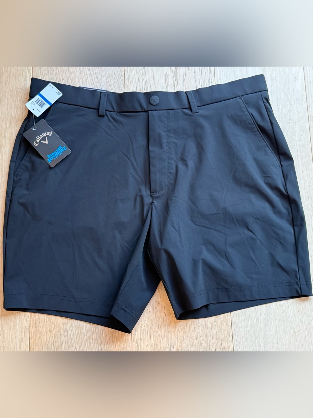 Callaway Men’s Pull-On Golf Shorts Black XL 8” Stretch Comfort Waist NWT Sports